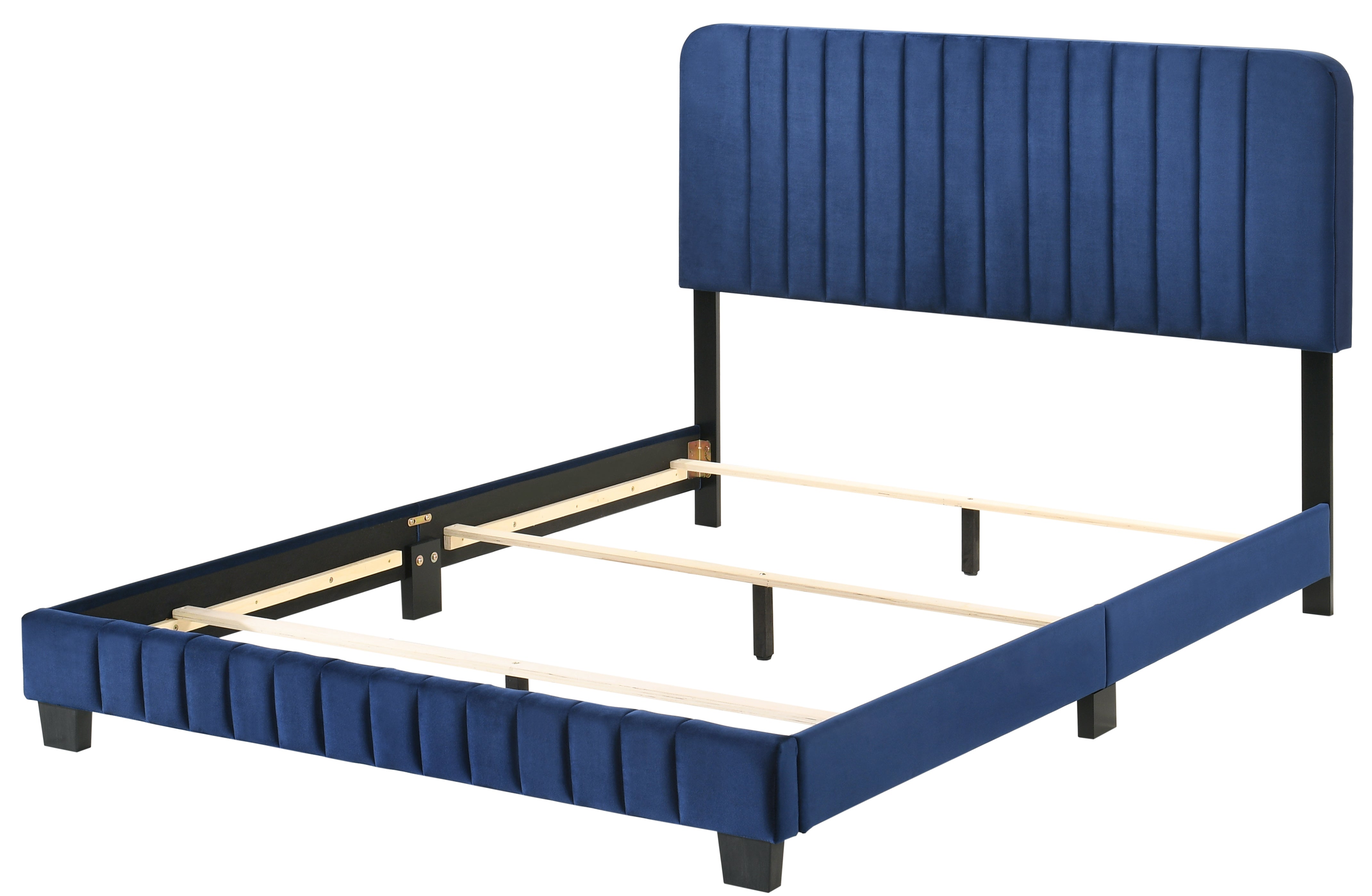 Glory Furniture Lodi G0409-QB-UP QUEEN BED , NAVY BLUE