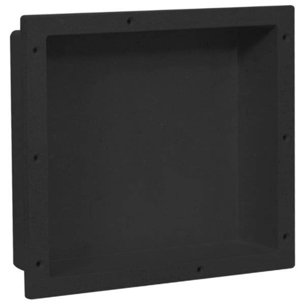 Shower Niche Matt Black 16.1"x14.2"x3.9"