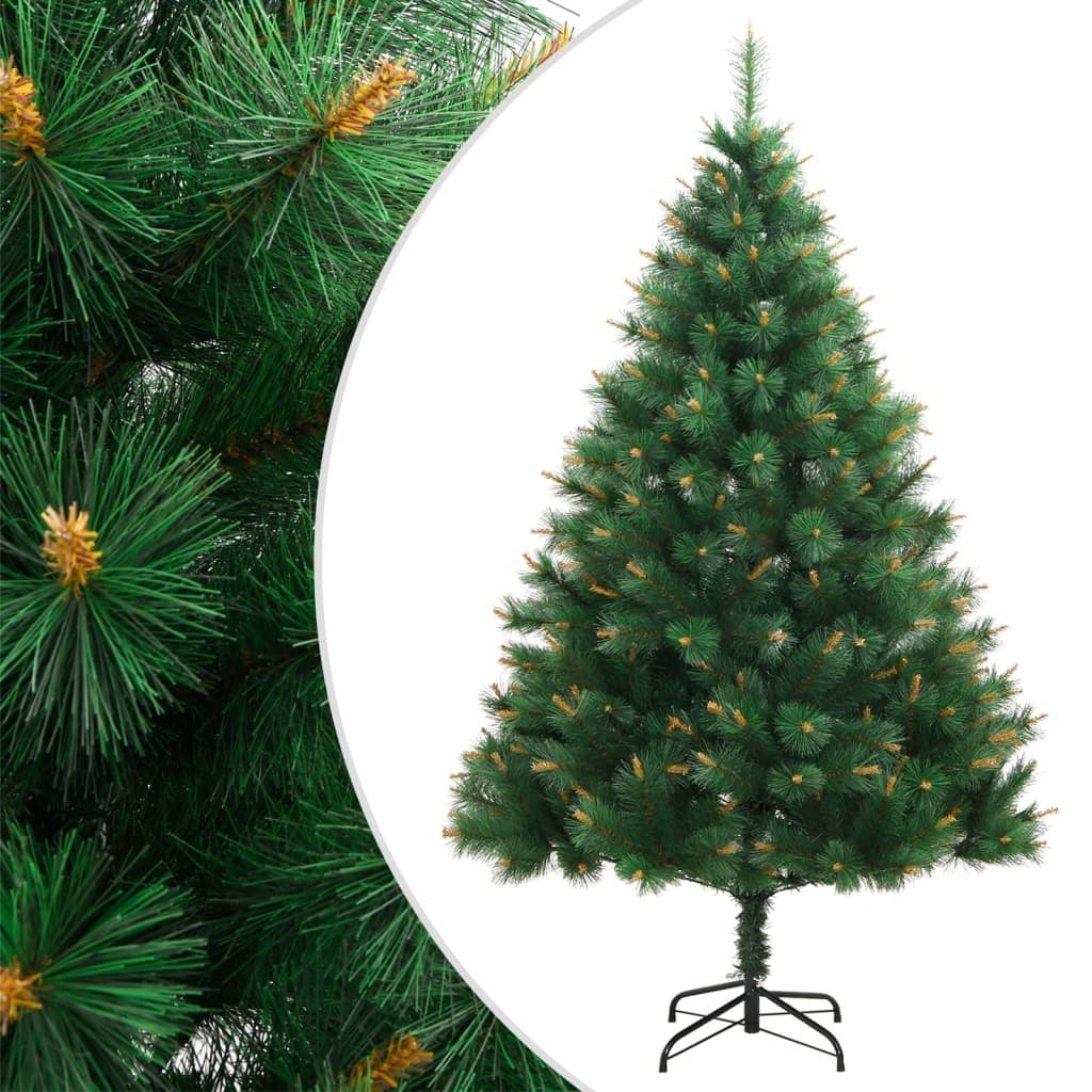 Artificial Hinged Christmas Tree with Stand 70.9"