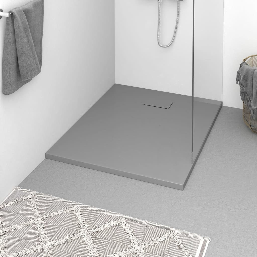 Shower Base Tray SMC Gray 39.4"x31.5"