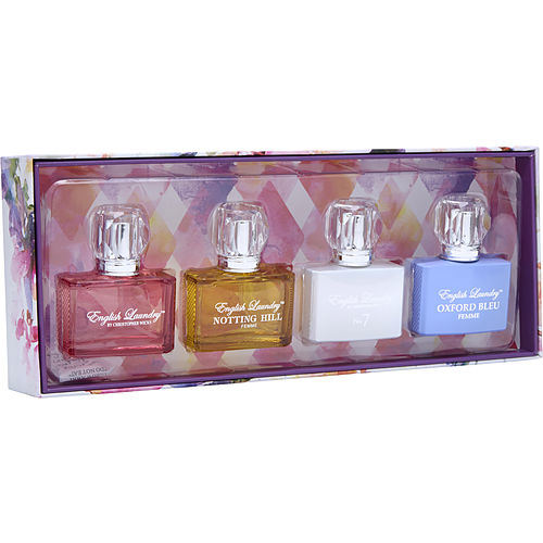 ENGLISH LAUNDRY VARIETY by English Laundry 4 PIECE WOMENS VARIETY WITH NOTTING HILL & OXFORD BLEU & SIGNATURE & NO. 7 AND ALL ARE EDT 0.68 OZ