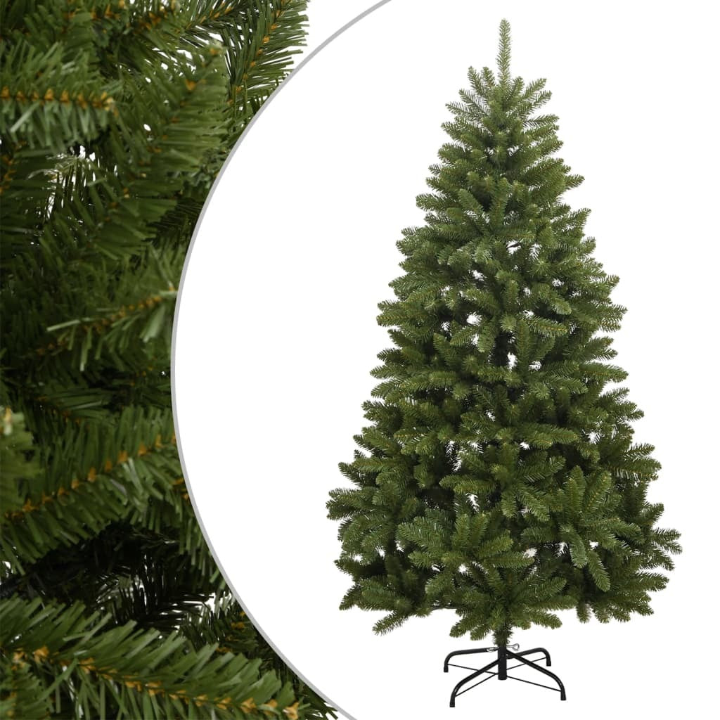 Artificial Hinged Christmas Tree with Stand Green 94.5"