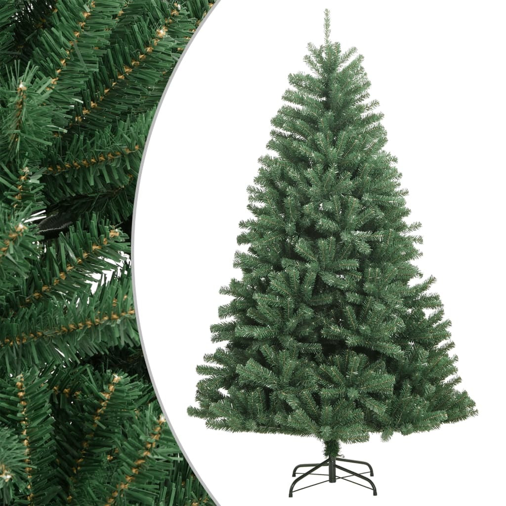 Artificial Hinged Christmas Tree with Stand Green 47.2"