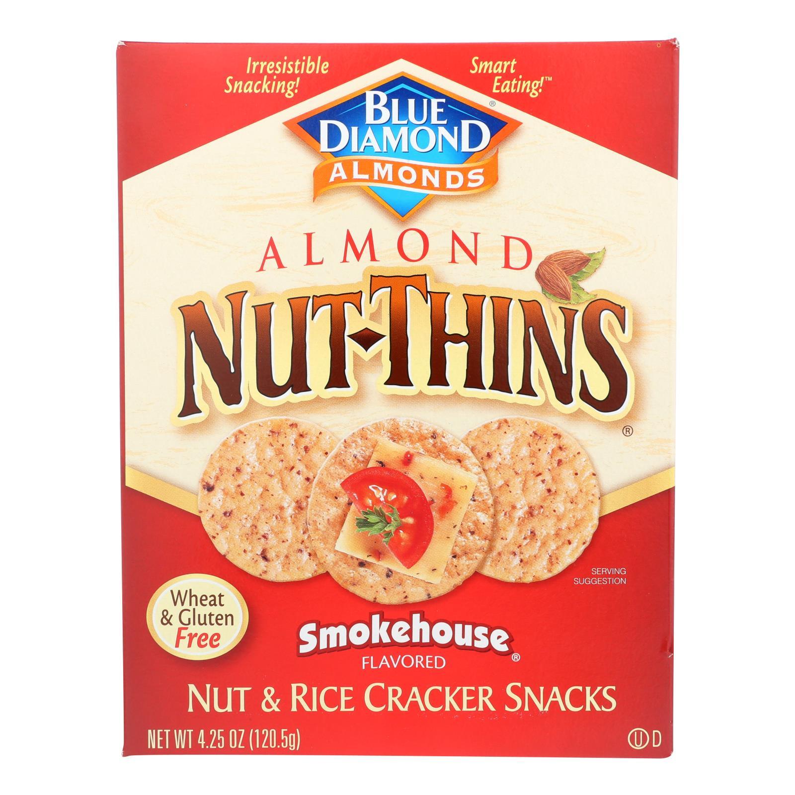 Blue Diamond - Nut Thins - Smokehouse - Case Of 12 - 4.25 Oz.