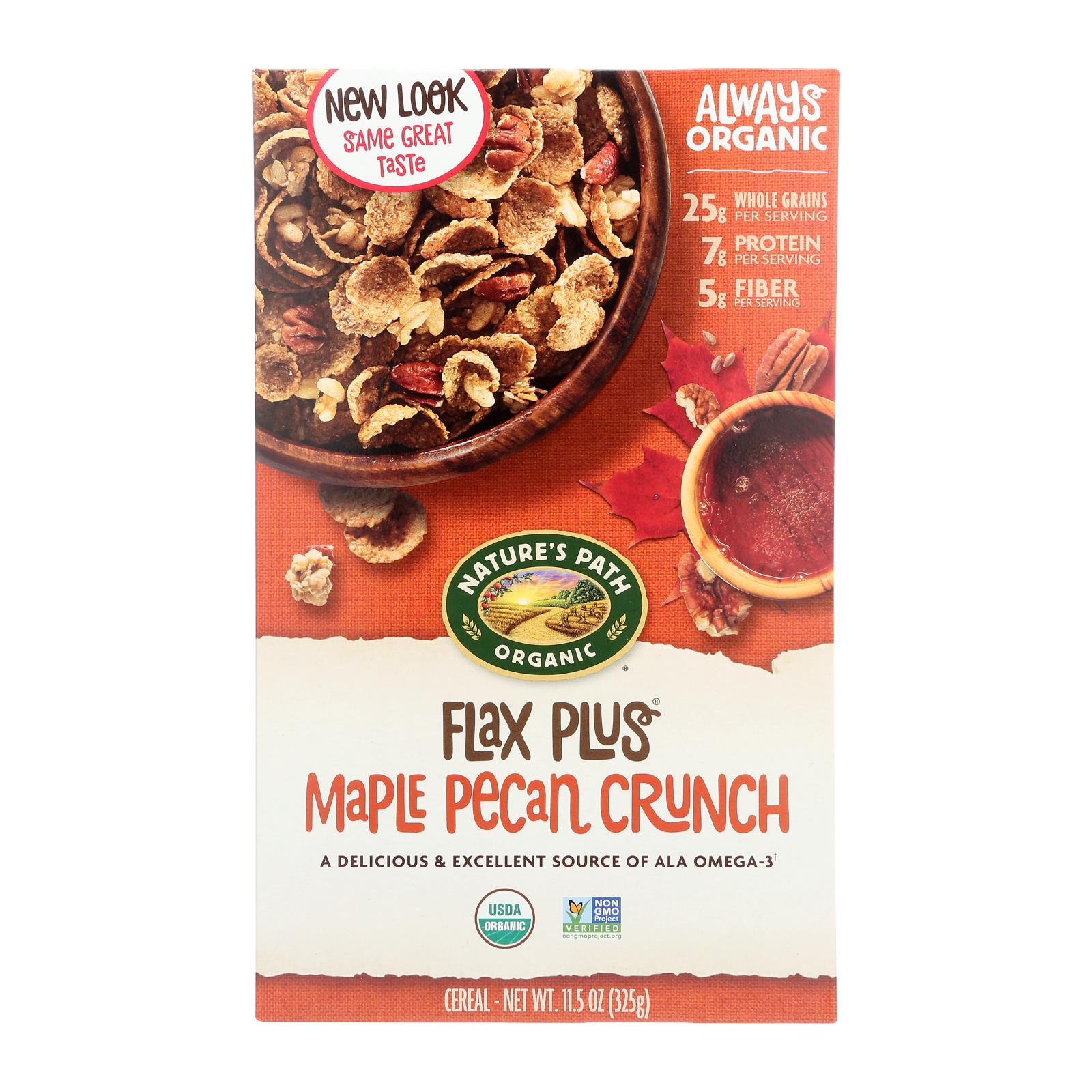 Nature's Path Maple Pecan Crunch - Flax Plus - Case Of 12 - 11.5 Oz.