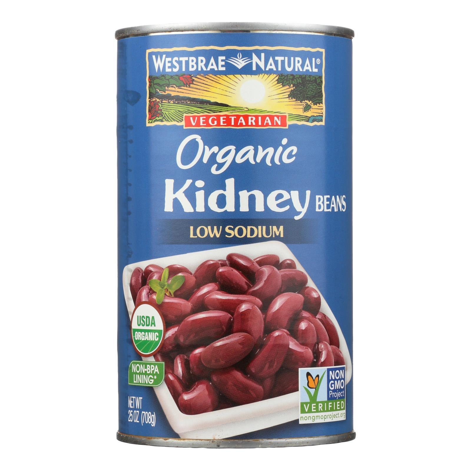 Westbrae Foods Organic Kidney Beans - Case Of 12 - 25 Oz.