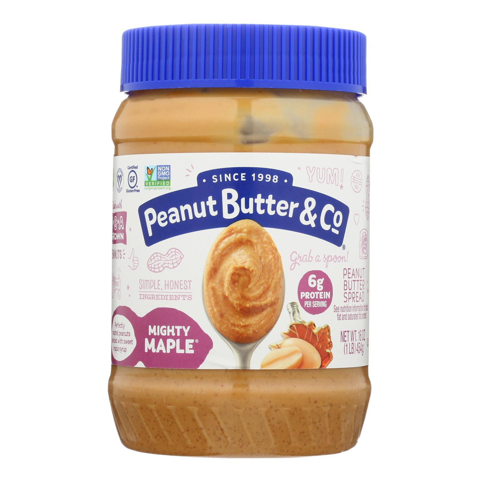 Peanut Butter And Co Peanut Butter - Mighty Maple - Case Of 6 - 16 Oz.