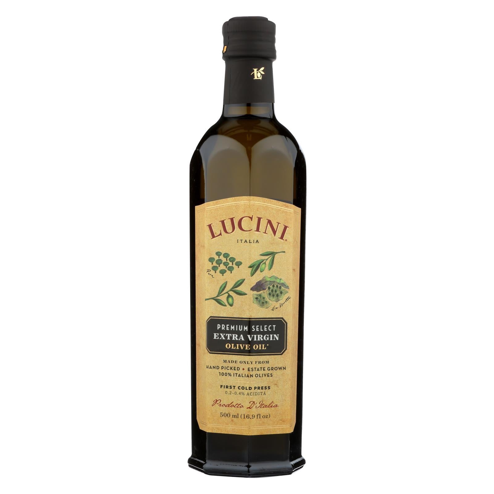 Lucini Italia Premium Select Extra Virgin Olive Oil - Case Of 6 - 17 Fl Oz.