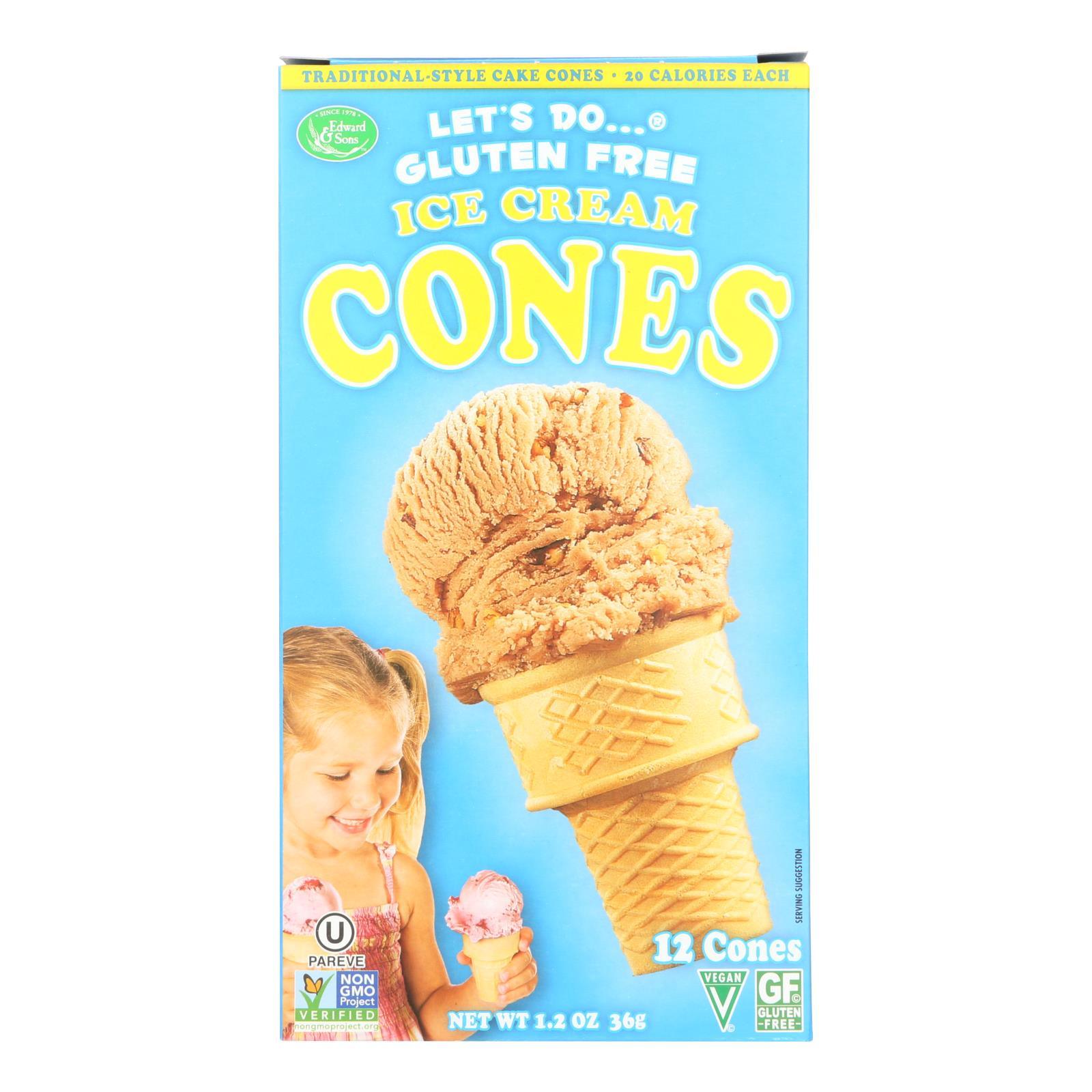 Let's Do Ice Cream Cones - Simple - Case Of 12 - 1.2 Oz.