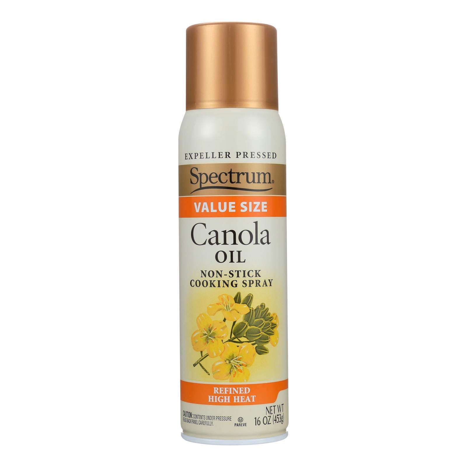 Spectrum Naturals High Heat Canola Spray Oil - Case Of 6 - 16 Fl Oz.