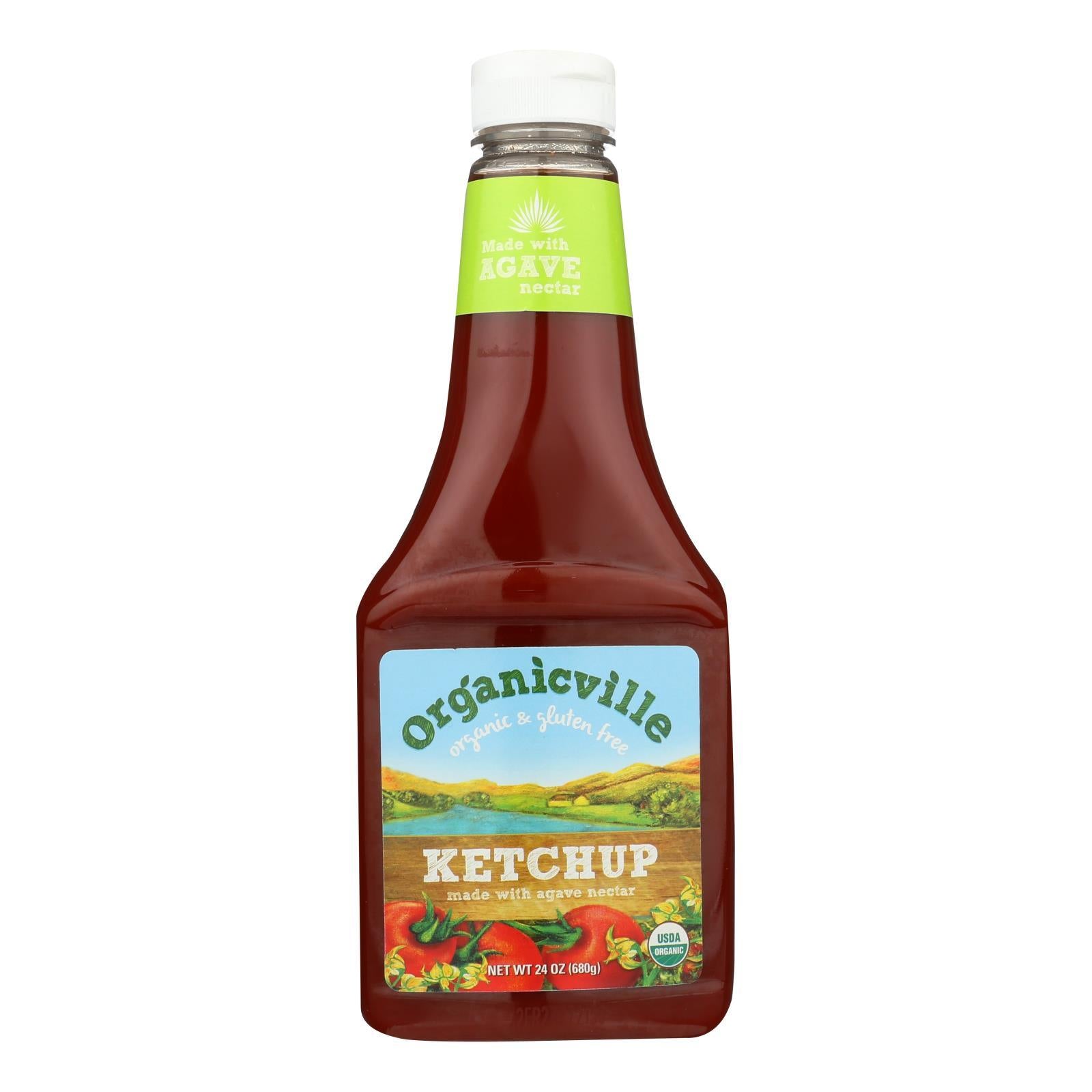 Organic Ville Organic Ketchup - Tomato - Case Of 12 - 24 Oz.