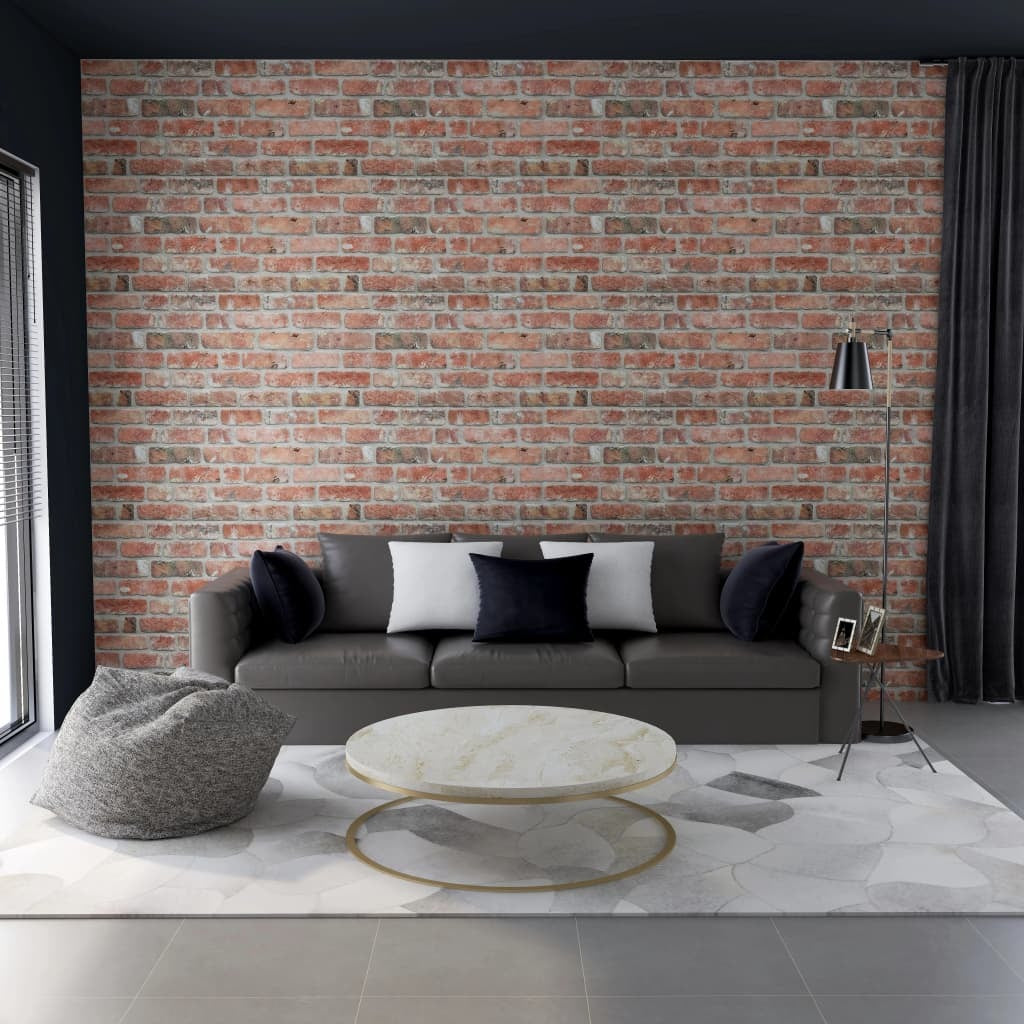 3D Wall Panels with Red Brick Design 10 pcs EPS