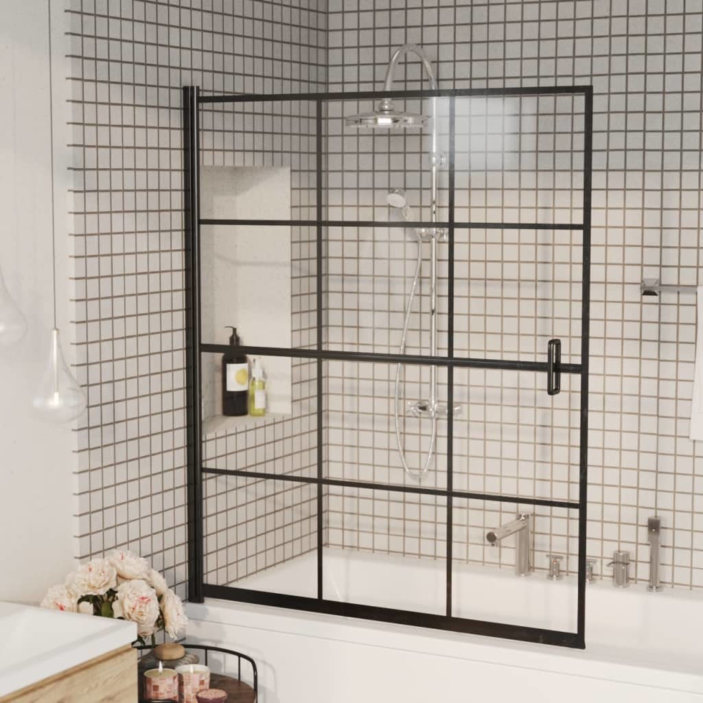 Shower Enclosure ESG 45.7"x55.1" Black