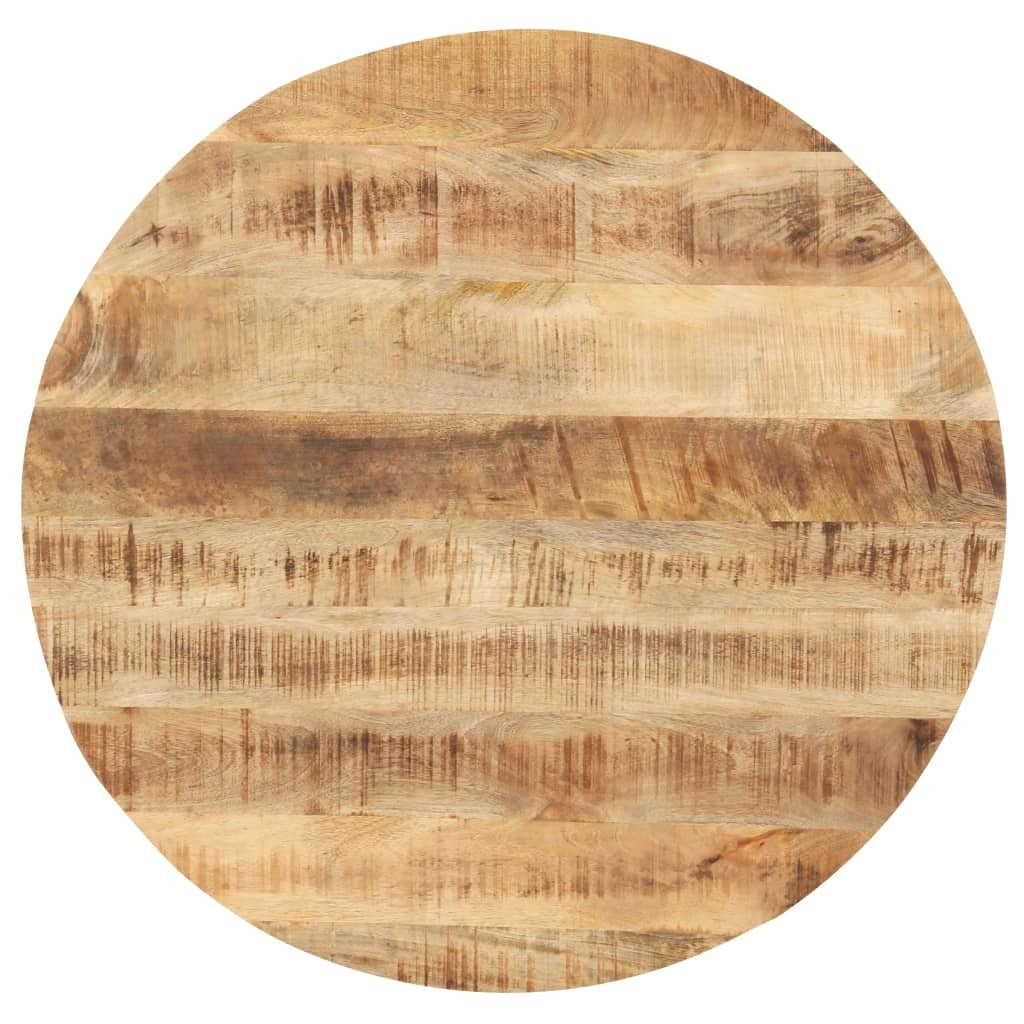 Table Top Solid Mango Wood Round 0.98"-1.06" 31.5"