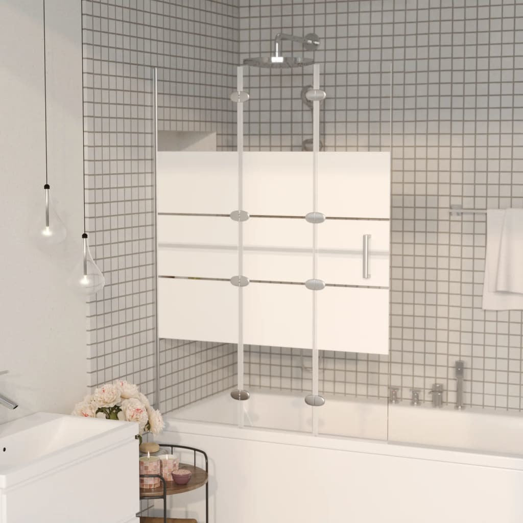 Folding Shower Enclosure ESG 39.4"x55.1" White