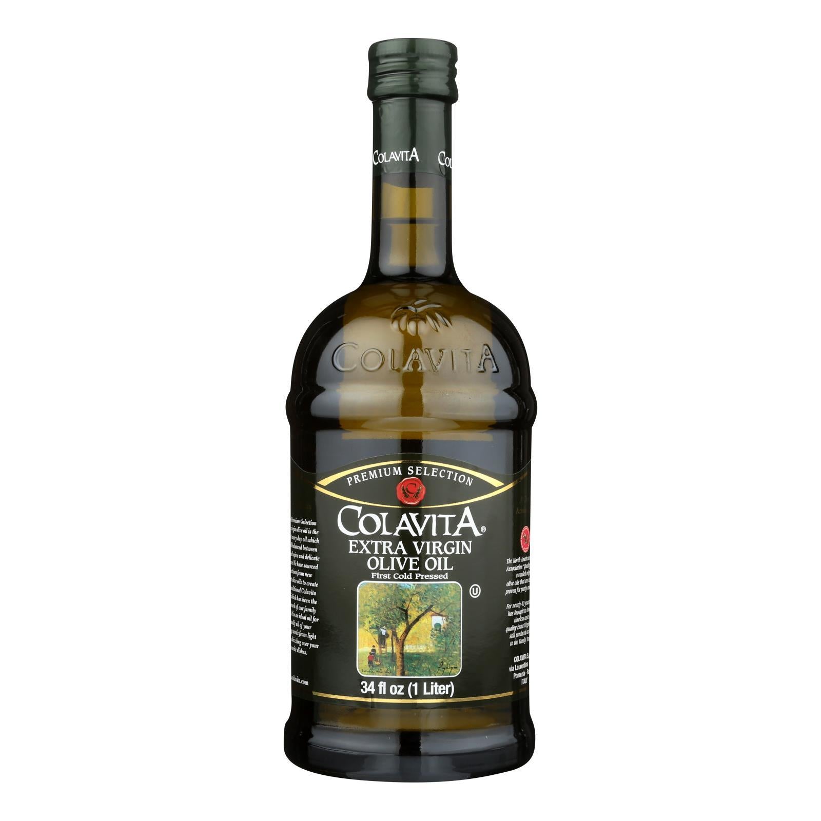 Colavita - Premium Extra Virgin Olive Oil - Case Of 6 - 33.8 Fl Oz.