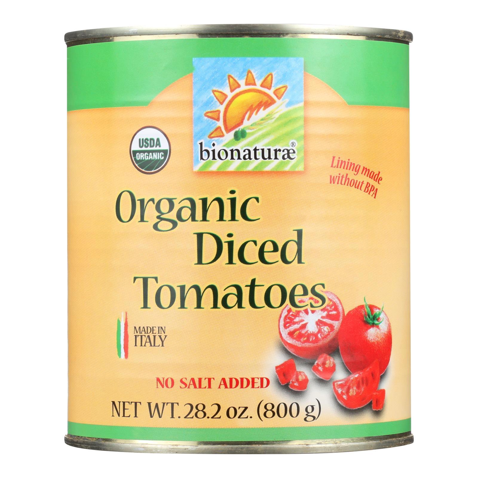 Bionaturae Tomatoes - Organic - Diced - 28.2 Oz - Case Of 12