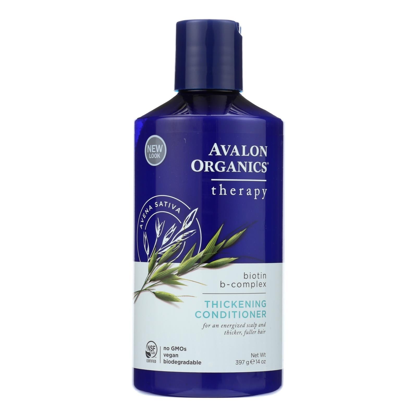 Avalon Organics Thickening Conditioner Biotin B-complex Therapy - 14 Fl Oz