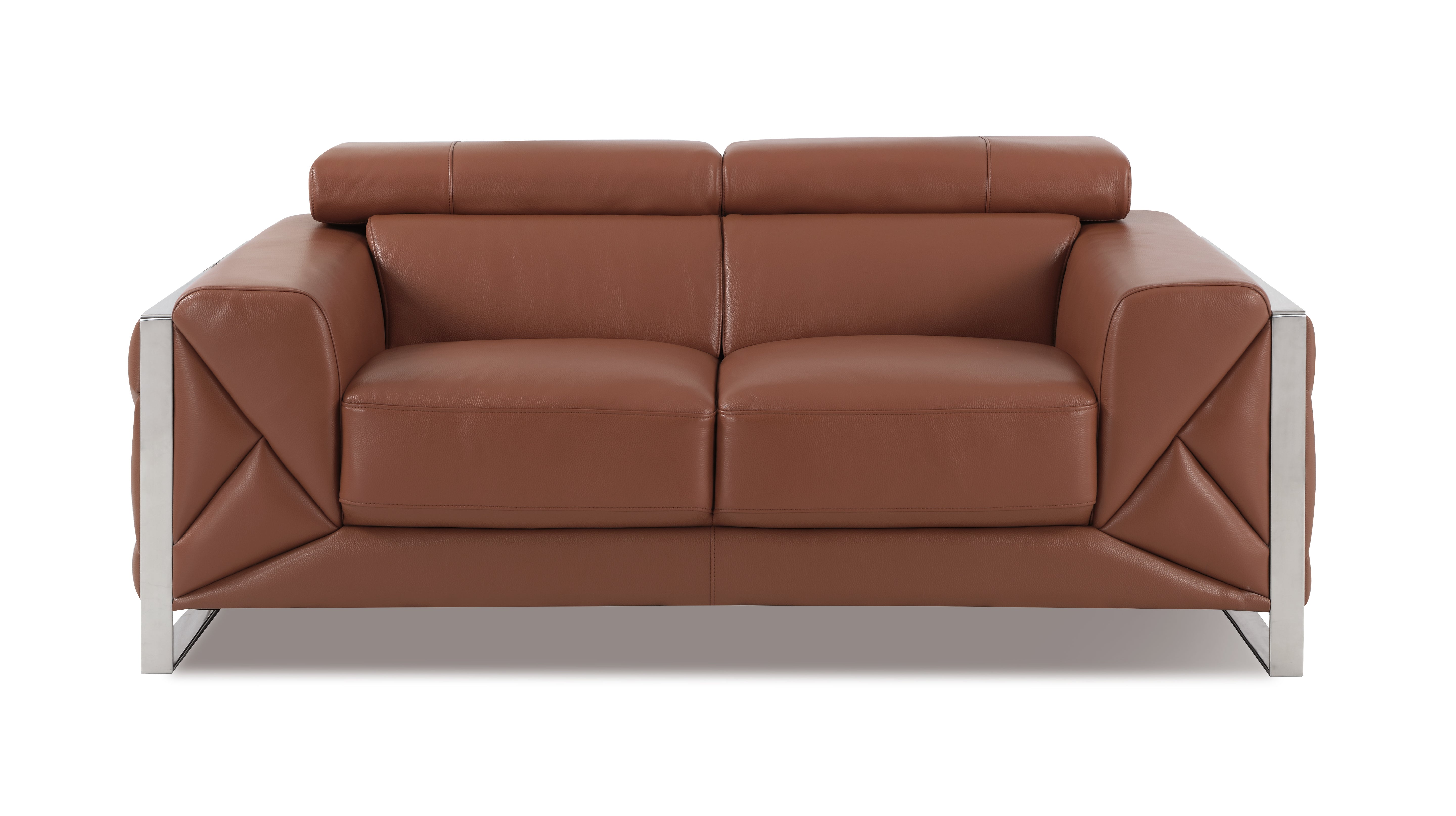 Global United Top Grain Italian Leather Loveseat