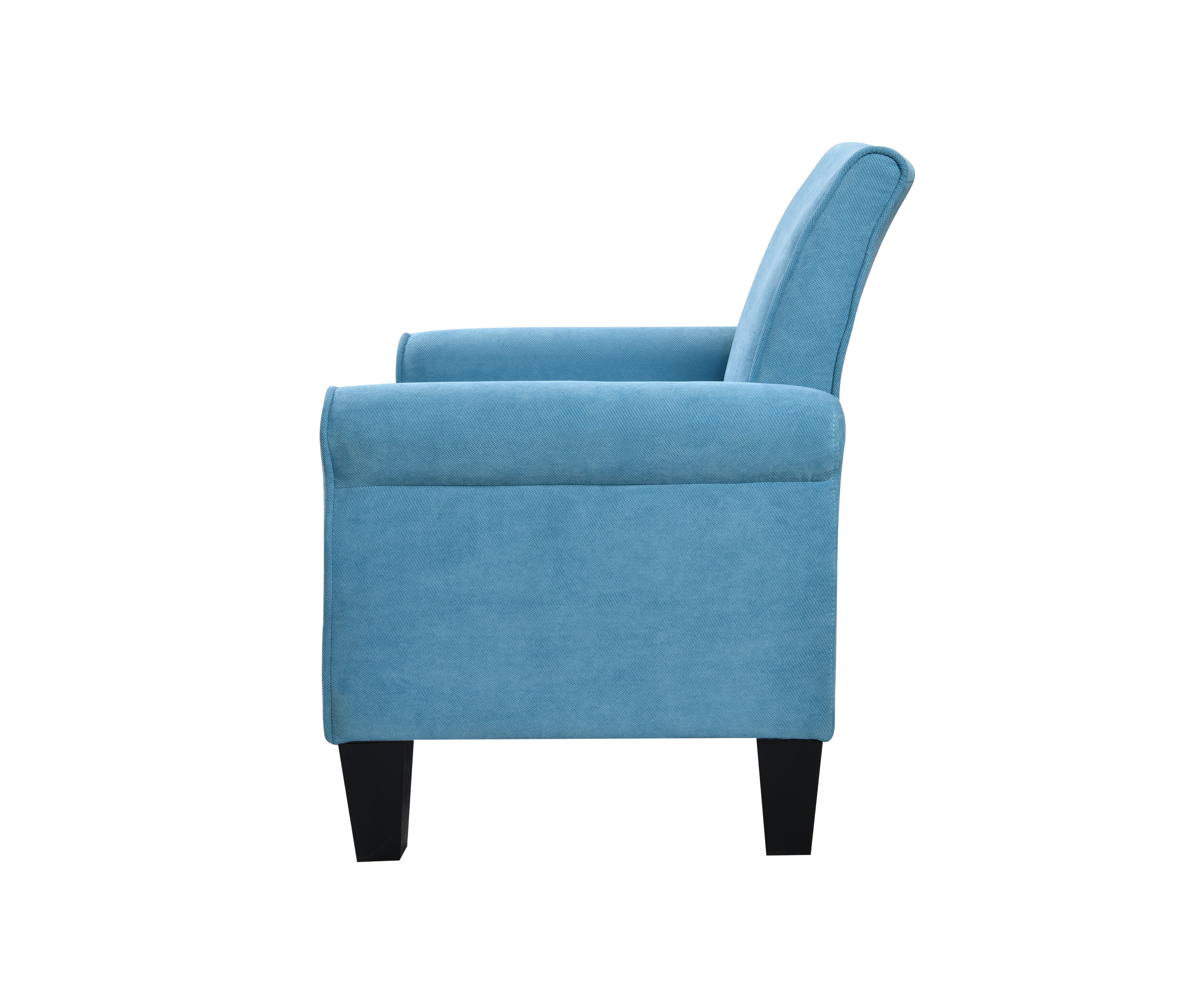 Accent Chairs, Comfy Sofa Chair, Armchair for Reading, Living Room, Bedroom, Office, Waiting Room, Linen fabric, Light Blue