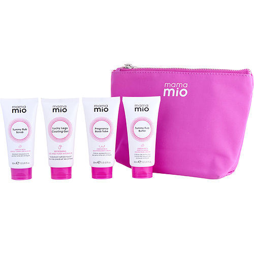 Mama Mio by Mama Mio Pregnancy Essentials Kit - Tummy Rub Butter + Lucky Legs Cooling Gel + Boob Tube Bust Cream + Tummy Rub Scrub --4x30ml/1oz