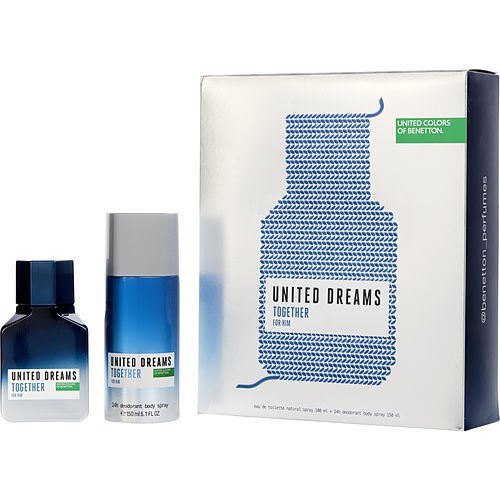 BENETTON UNITED DREAMS TOGETHER by Benetton EDT SPRAY 3.3 OZ & DEODORANT SPRAY 5 OZ