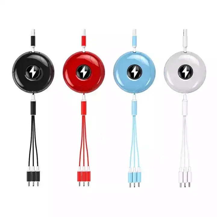 3N1 retractable Charging Cable