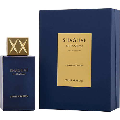 SHAGHAF OUD AZRAQ by Swiss Arabian Perfumes EAU DE PARFUM SPRAY 2.5 OZ