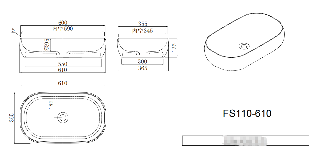 Transparent Red Solid surface basin