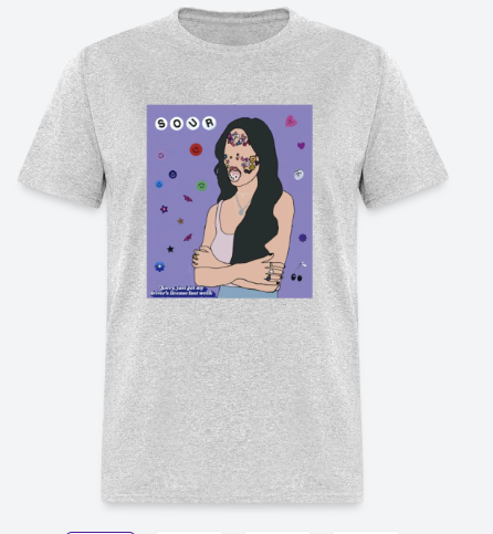 Trendy Olivia Rodrigo T-shirt with lot of different colors and different Sizes S,M,L,XL,2XL,3XL