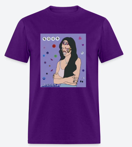 Trendy Olivia Rodrigo T-shirt with lot of different colors and different Sizes S,M,L,XL,2XL,3XL