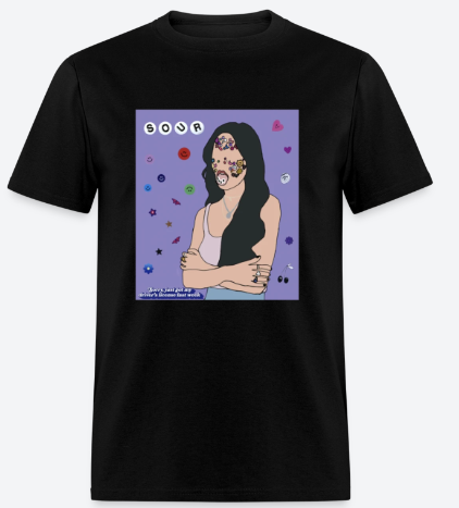 Trendy Olivia Rodrigo T-shirt with lot of different colors and different Sizes S,M,L,XL,2XL,3XL