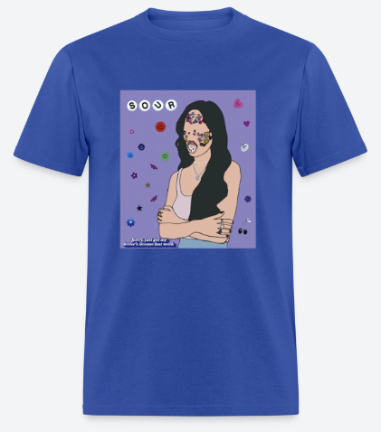 Trendy Olivia Rodrigo T-shirt with lot of different colors and different Sizes S,M,L,XL,2XL,3XL