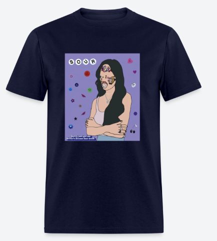 Trendy Olivia Rodrigo T-shirt with lot of different colors and different Sizes S,M,L,XL,2XL,3XL