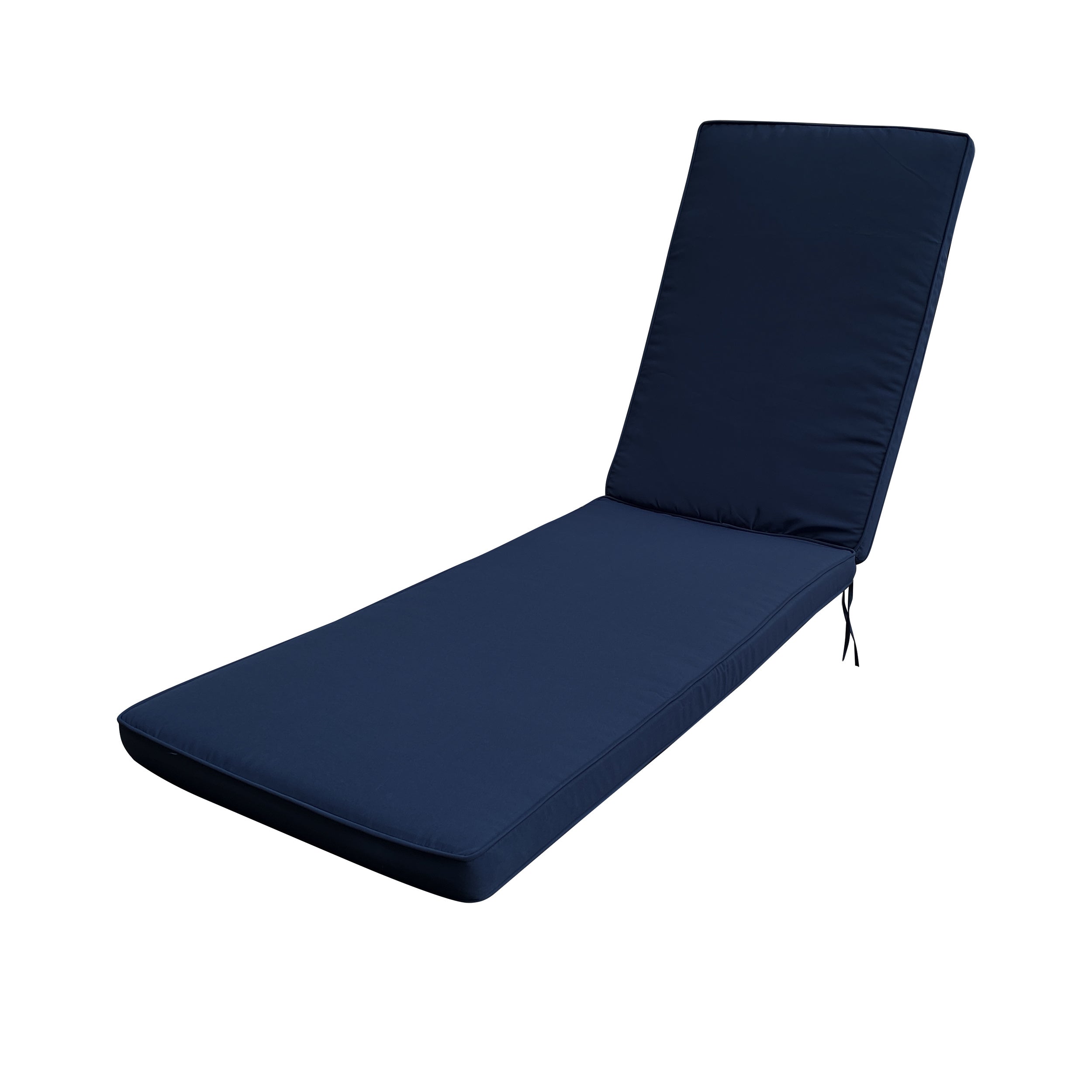 1PCS Outdoor Lounge Chair Cushion Replacement Patio Funiture Seat Cushion Chaise Lounge Cushion-blue