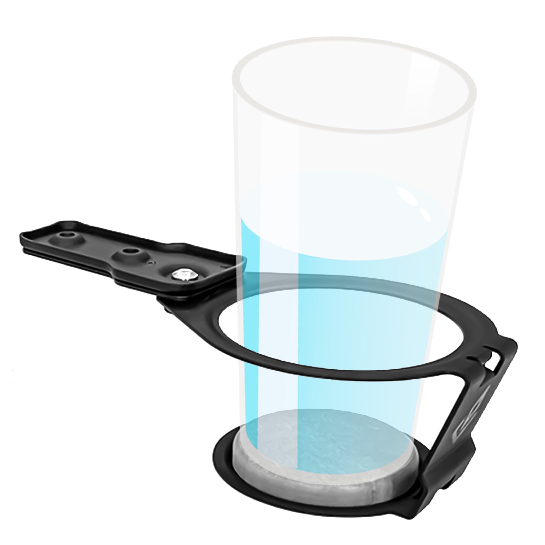 Desk Cup Holder Under Table Rotation Anti-Spill Swivel Drink Holder Table Edge Cup Holder with Absorbent Cup Pad Water Bottle Stand for PC Gaming Office Desk Fit Most Beverage Cup Sizes