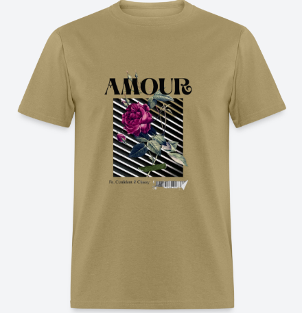 Trendy, " Amour" Rose Unisex T-shirt