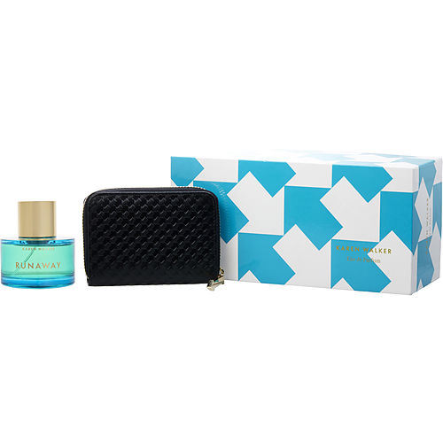 KAREN WALKER RUNAWAY AZURE by Karen Walker EAU DE PARFUM SPRAY 2 OZ & WALLET