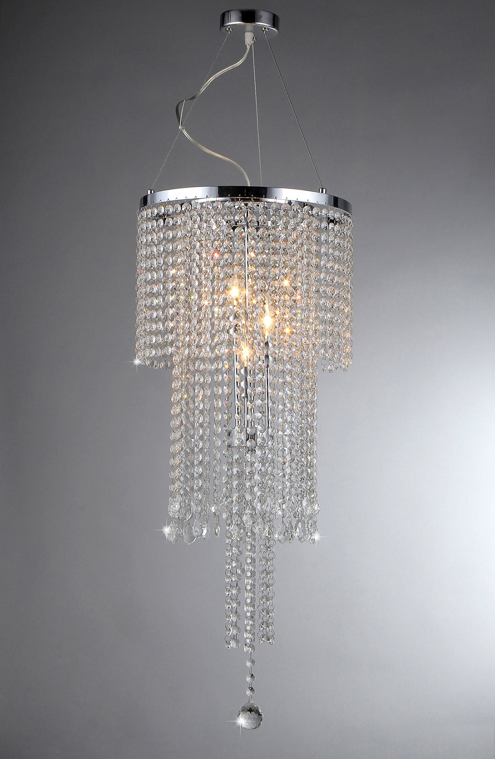 Cascading Crystal Chandelier