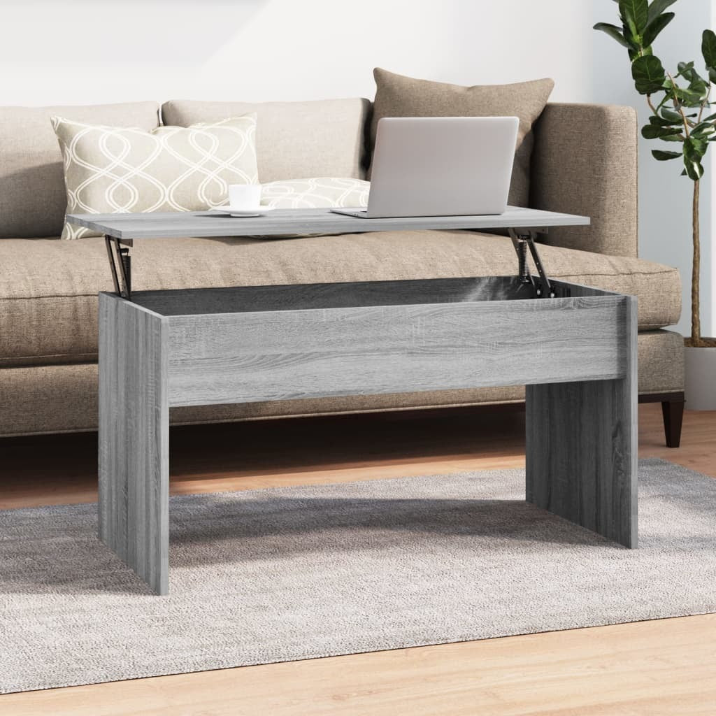 Coffee Table Gray Sonoma 40.2"x19.9"x20.7" Engineered Wood