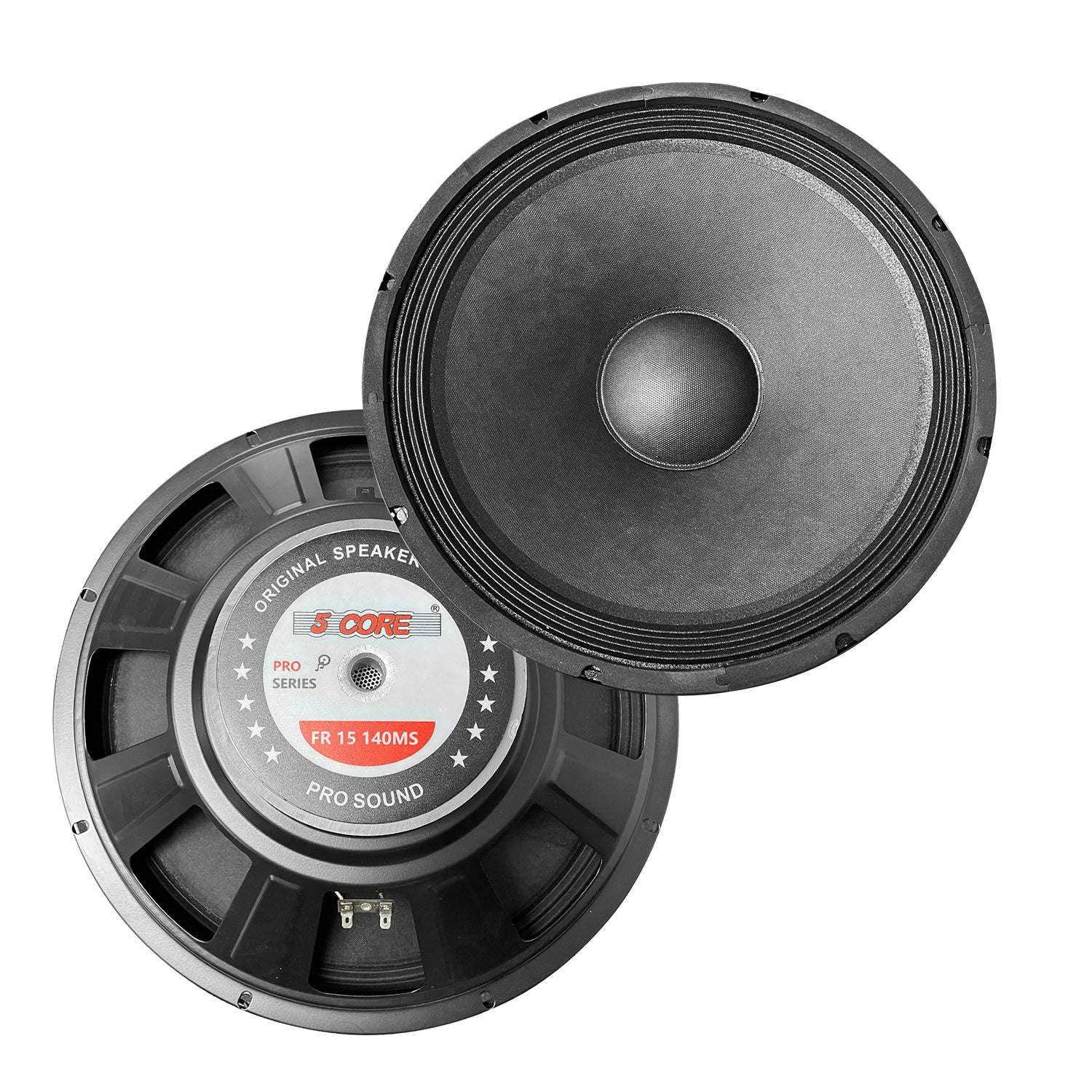 5 Core 15 Inch Subwoofer Speaker 8 Ohm Full Range Replacement DJ Woofer w 60 Oz Magnet - FR 15 140 MS