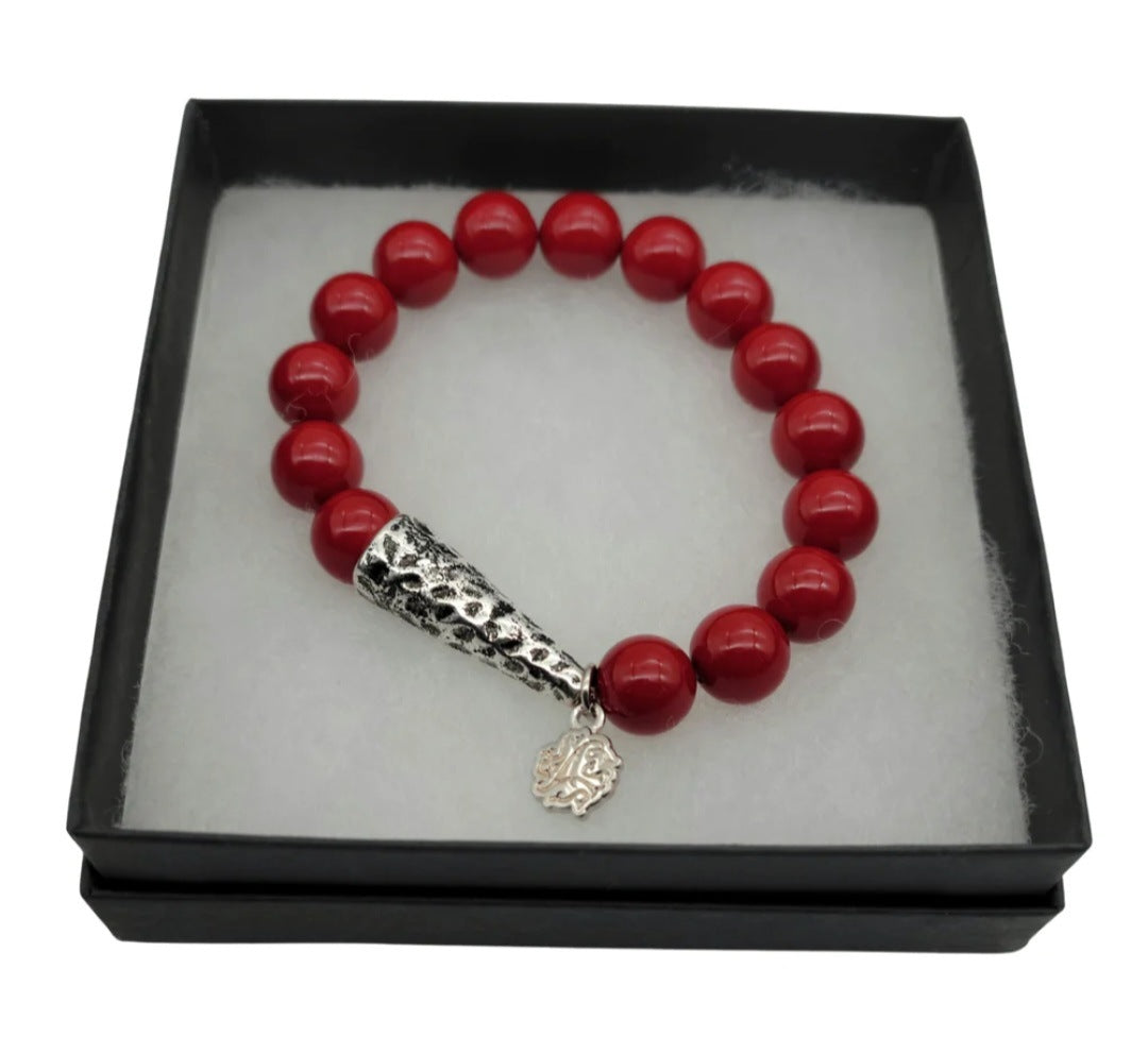 She Devil | Red Bracelet with Cone