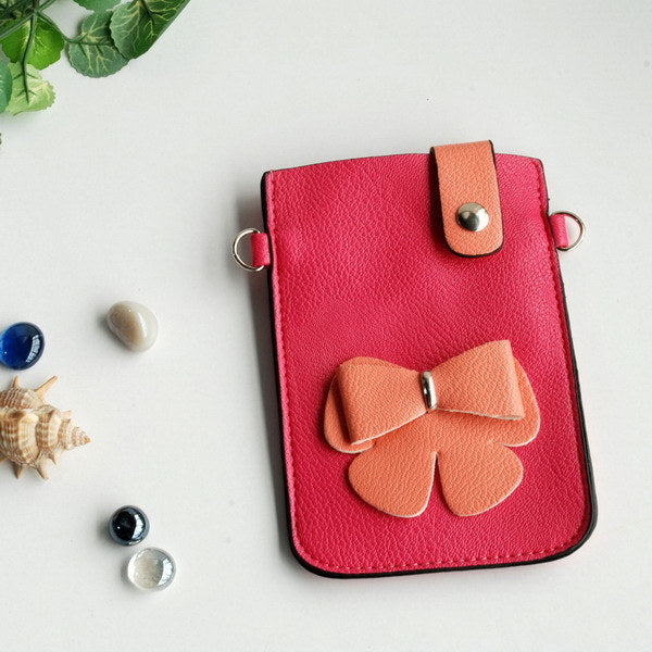 [Love Life] Colorful Leatherette Mobile Phone Pouch Cell Phone Case Clutch Pouch