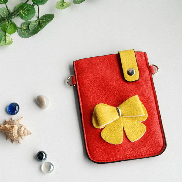 [Exclusive Queen] Colorful Leatherette Mobile Phone Pouch Cell Phone Case Clutch Pouch