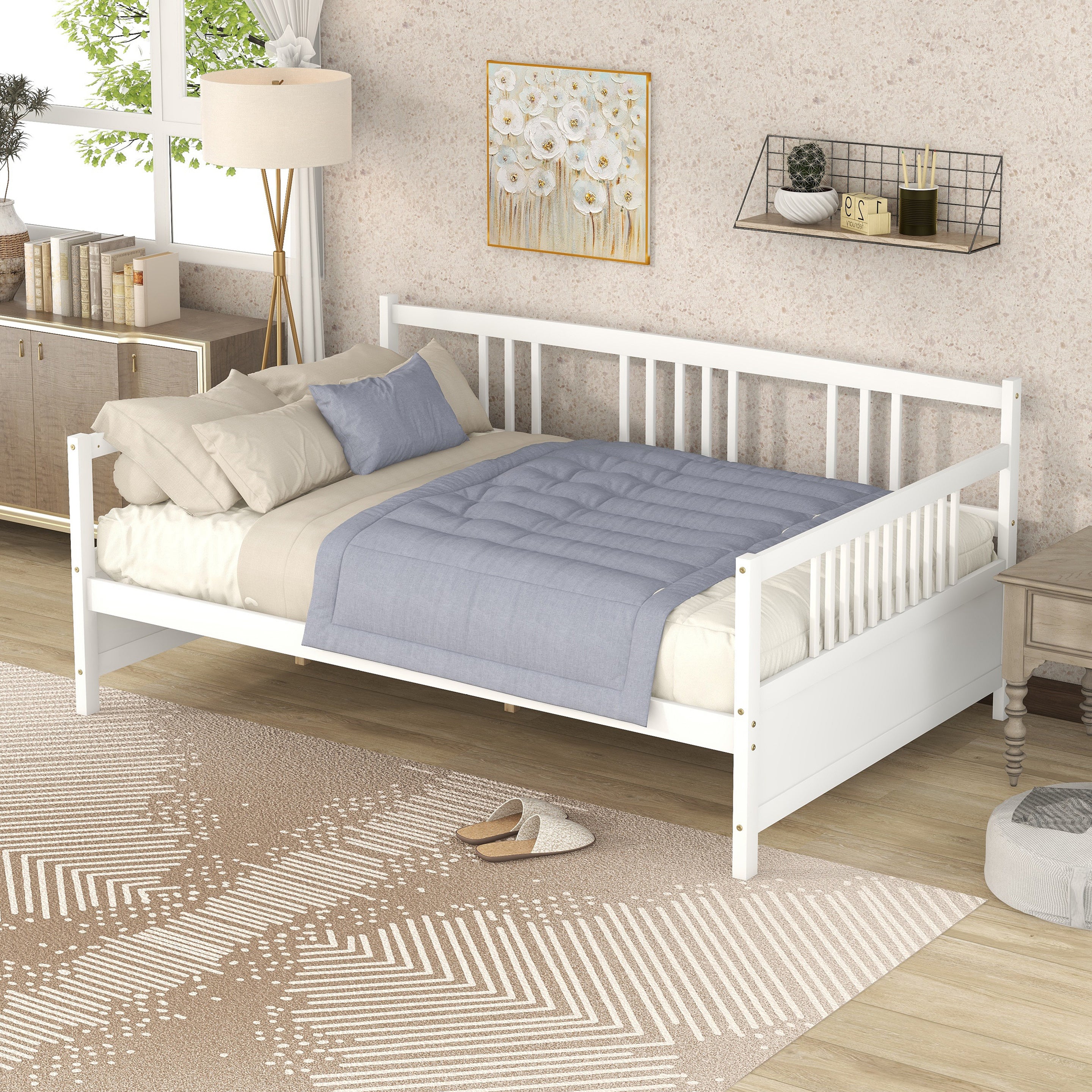 Full Size Daybed with Support Legs, White ( OLD SKU: WF191900AAK)