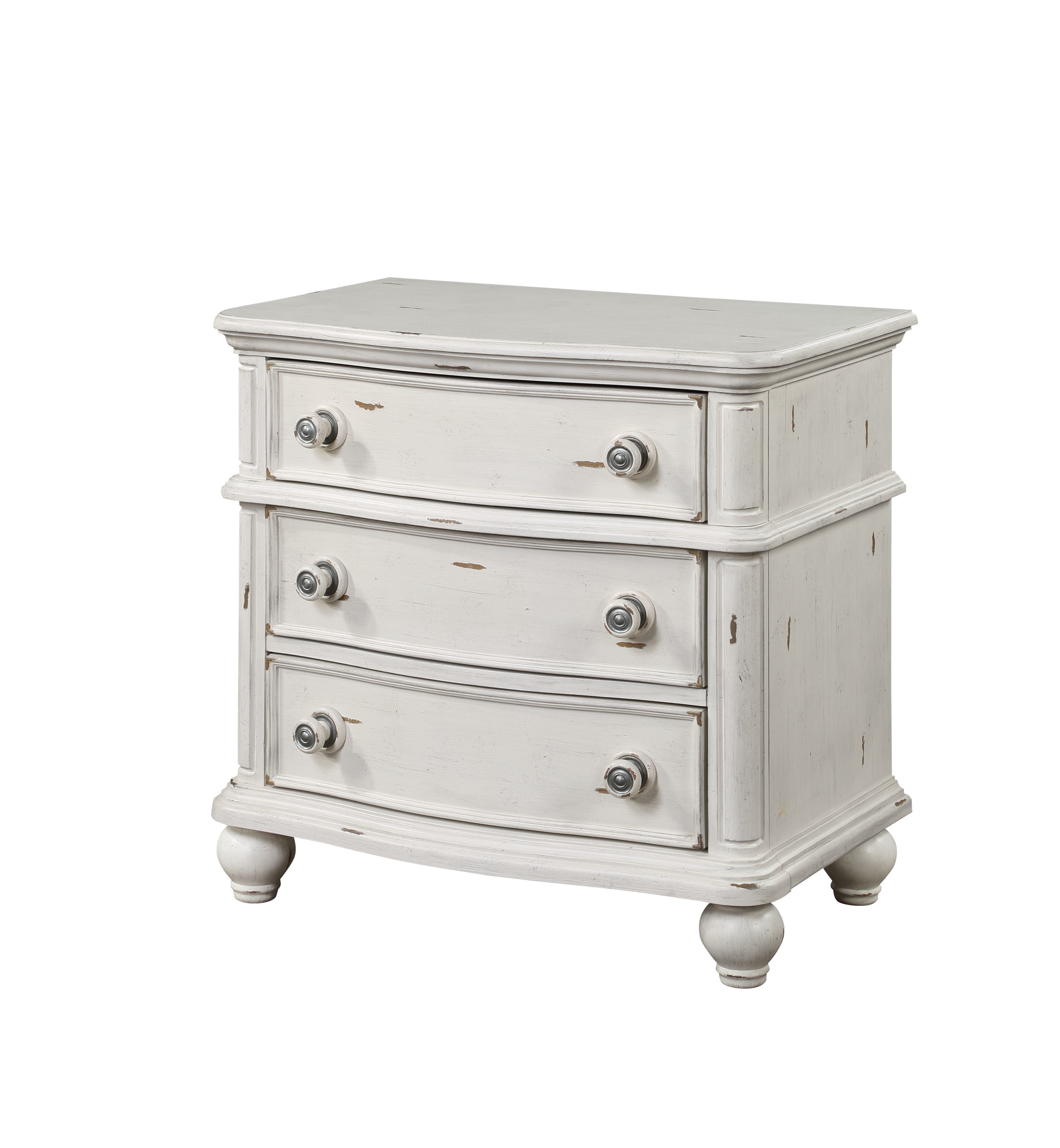 ACME Jaqueline NIGHTSTAND Antique White Finish BD01434