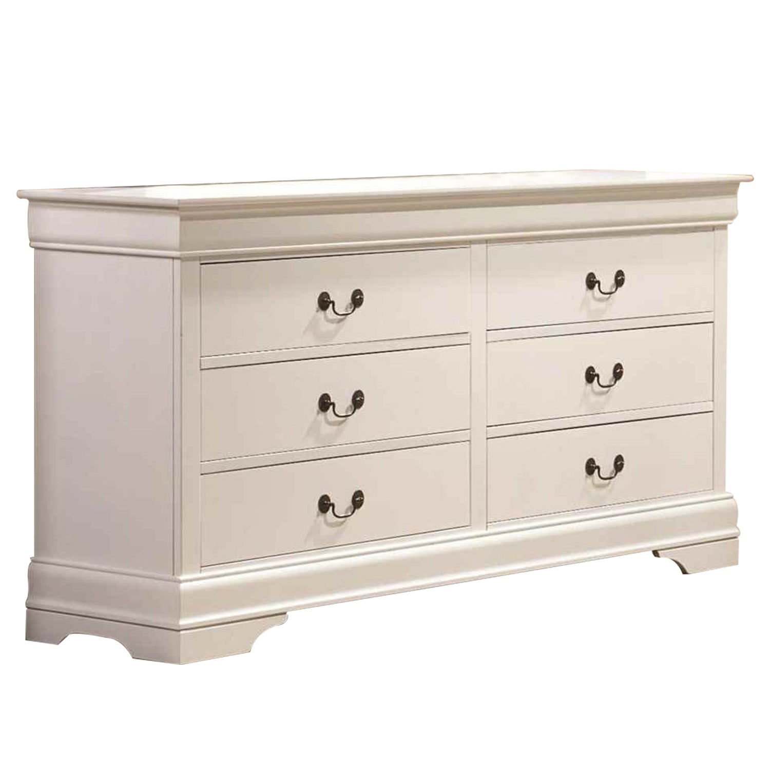 Luscious Traditional Dresser In Wood, White