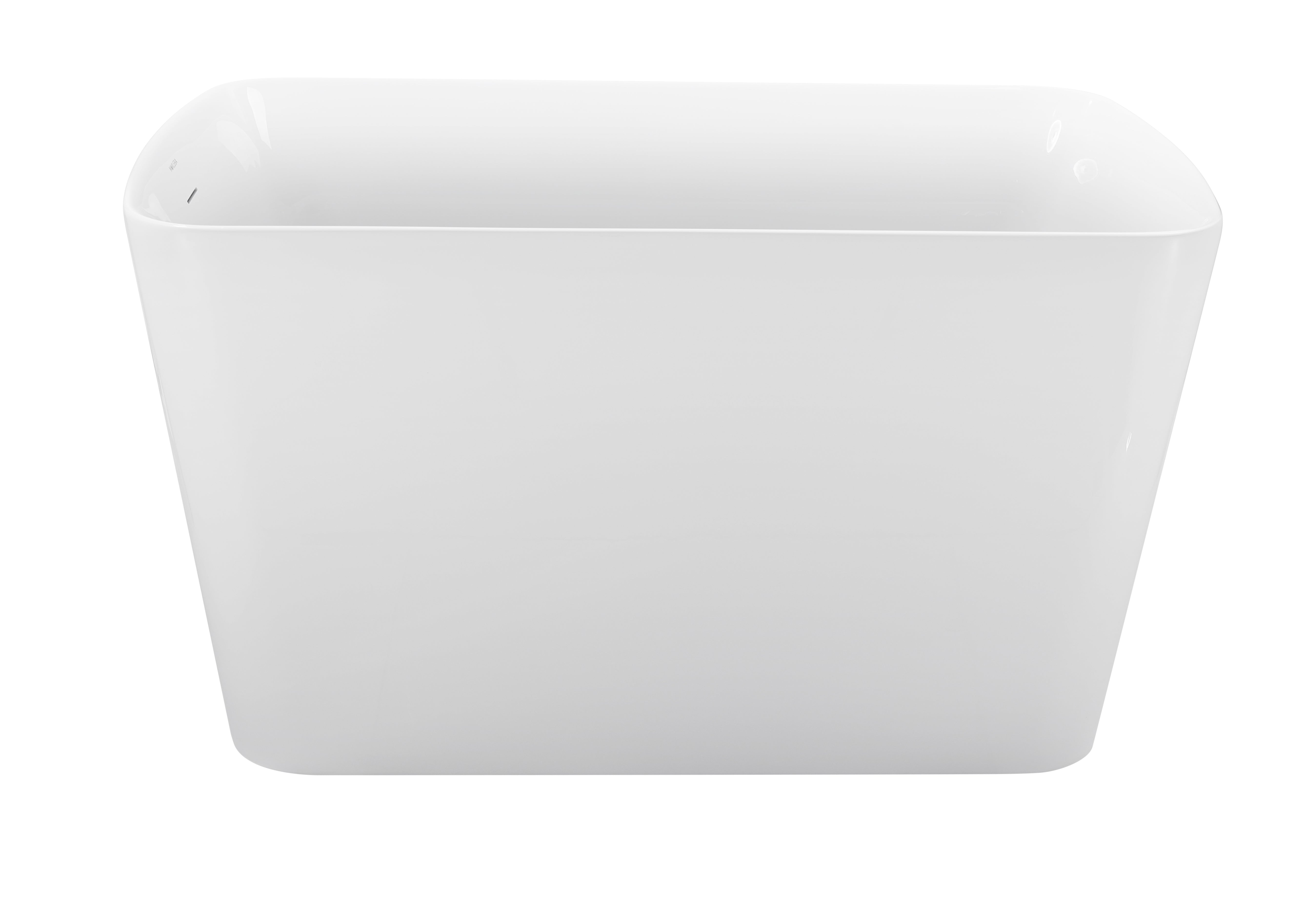 47" 100% Acrylic Freestanding Bathtub, Contemporary Soaking Tub, white bathtub