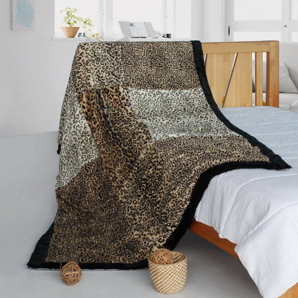 Onitiva - [Optional Style] Patchwork Throw Blanket (61 by 86.6 inches)