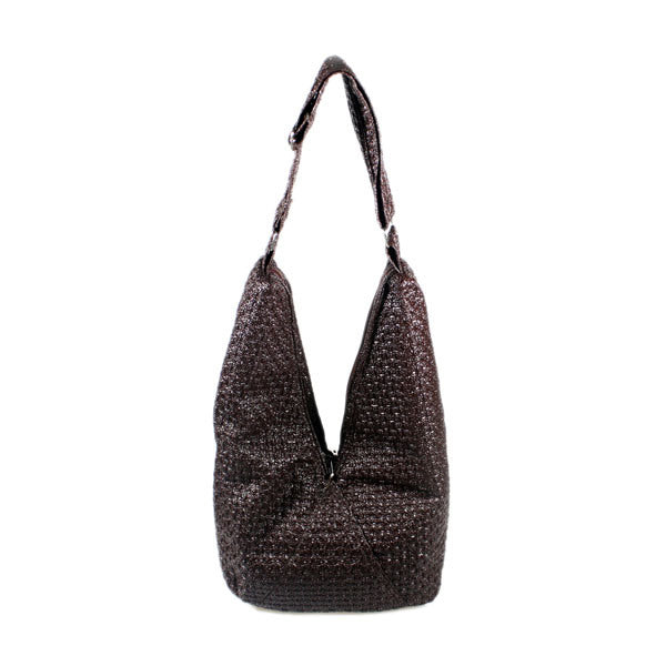 [Functional Demi]Coffee Satchel Hobo Handbag w/Shoulder Strap